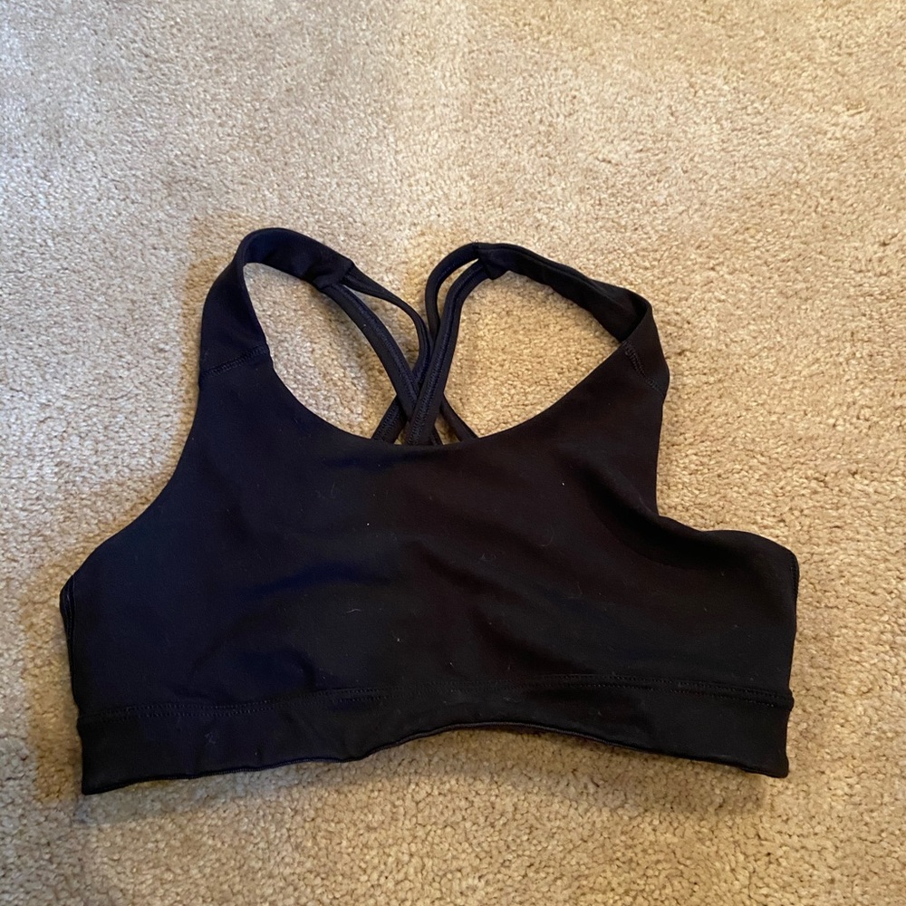 Black Sports Bra Top